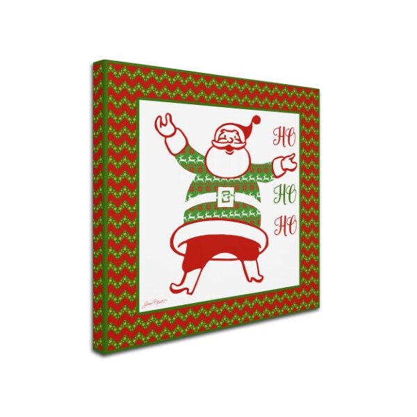 Jean Plout 'Ugly Christmas Sweater Santa 2' Canvas Art,14x14